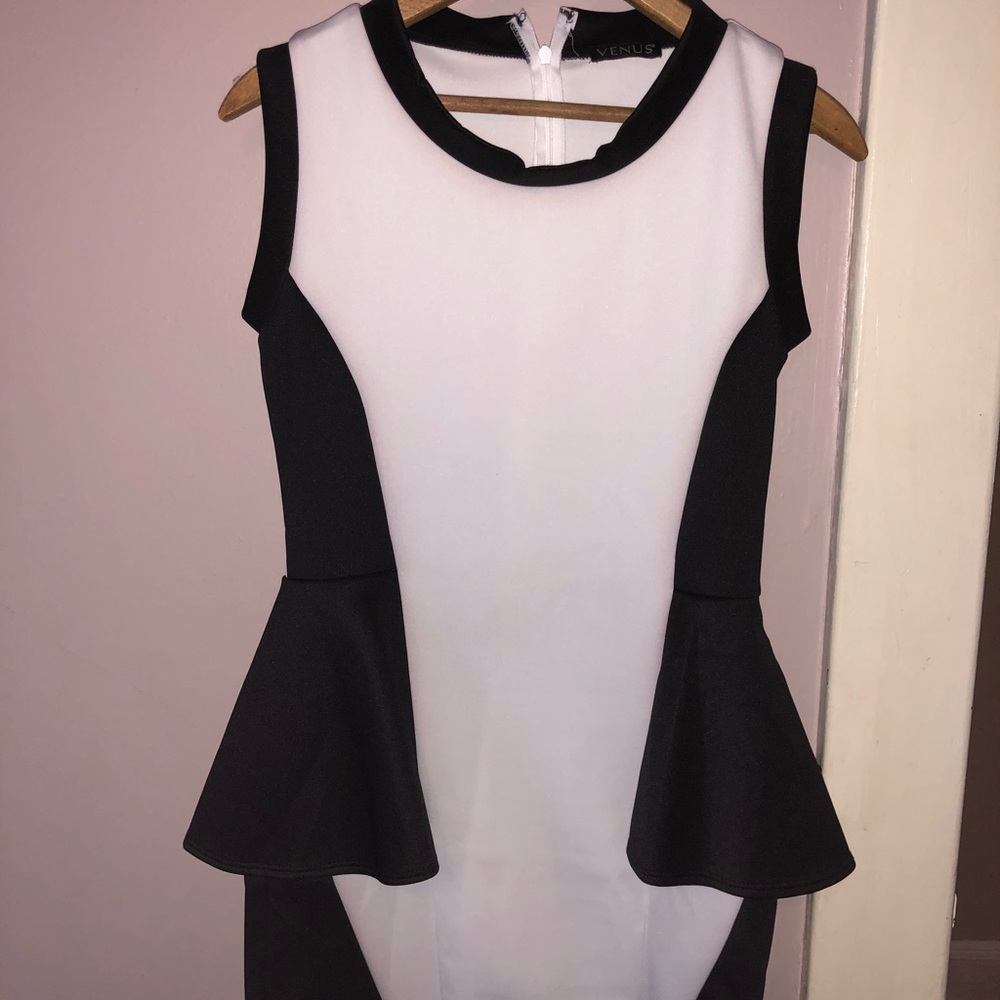 Mini skirt peplum dress